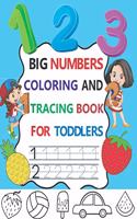 Big Numbers Coloring and Tracing Book for Toddlers
