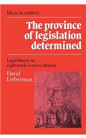 Province of Legislation Determined