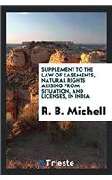 SUPPLEMENT TO THE LAW OF EASEMENTS, NATU