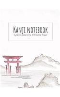 Kanji Notebook Symbols Reference & Practice Paper