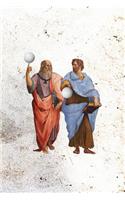 Aristotle and Plato with Volleyballs