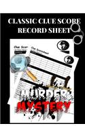 Classic Clue Score Record Sheet