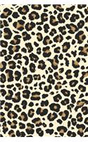 Leopard Print Design Notebook: Dot Grid Journal 6 X 9: Dot Grid Journal 120 Pages