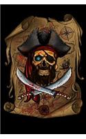 Skull Pirate & Treasure Map