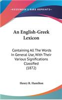 An English-Greek Lexicon