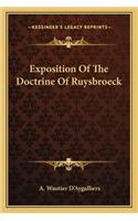 Exposition of the Doctrine of Ruysbroeck