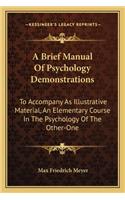 A Brief Manual Of Psychology Demonstrations