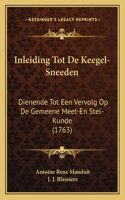 Inleiding Tot De Keegel-Sneeden