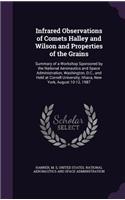Infrared Observations of Comets Halley and Wilson and Properties of the Grains