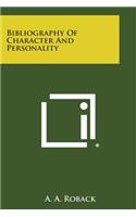 Bibliography of Character and Personality