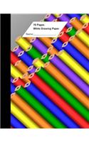 White Drawing Paper (70 Sheets) Pencil Cover
