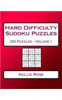 Hard Difficulty Sudoku Puzzles Volume 1