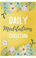 Daily Meditations Christian