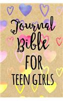 Journal Bible For Teen Girls: Blank Prayer Journal
