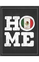 Home: Mexico Flag Planner for Mexican Coworker Friend from Mexico City Undated Planner Daily Weekly Monthly Calendar Organizer Journal