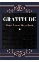 Gratitude hand bound note book