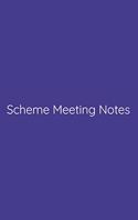 Scheme Meeting Notes Notebook: Lined Journal, 120 Pages, 6 x 9, Work Secret Santa Gift, Slate Blue Matte Finish (Scheme Meeting Notes Journal)