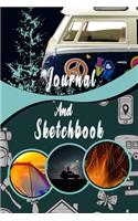 Camping log book Journal And Sketchbook for Camping lovers