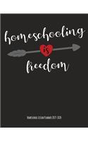 Homeschool Lesson Planner 2019-2020: Homeschooling Is Freedom To Record Curriculum and Lesson Planning, Grades, Attendance, Budgets and Field Trip Details.