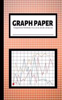 Graph Paper Composition Notebook: 200 Pages - 4x4 Quad Ruled Graphing Grid Paper - Math and Science Notebooks - Peach