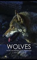 Wolves Note Monthly 2020 Planner 12 Month Calendar