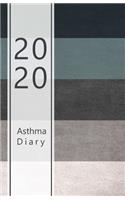 2020 Asthma diary: Dated Asthma symptoms tracker incl. Medications, Triggers, Peak flow meter section and charts, Exercise tracker, Notes pages. 8.5" x 5.5" (Half lett