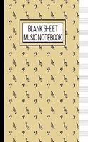 Blank Sheet Music Notebook