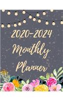 2020-2024 Monthly Planner: Five Years 60 Months Calendar Monthly Planner Schedule Organizer For To Do List Academic Schedule Agenda Logbook Or Student Teacher Organizer Journa