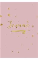 Jeanne: Personalized Journal to Write In - Rose Gold Line Journal