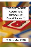 Persistance Additive: R.S. 2018