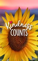 Kindness Counts: 6x9, 120 Page Lined Blank Sunflower Journal