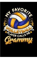 My Favorite Volleyball Player Calls Me Grammy: Journal, College Ruled Lined Paper, 120 Pages, 6 X 9
