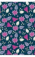 Journal Notebook Pink Leafy Pattern: 110 Page Lined and Numbered Journal With Index Pages In Portable 6 x 9 Size, Perfect For Writing, Taking Notes, List Making, Journaling and Doodling(18 My Favorite Lined Journal)