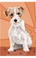 Bullet Journal Notebook for Dog Lovers, Jack Russell Terrier Sitting Pretty 7: Graph Design - 162 Numbered Pages with 150 Graph Style Grid Pages, 6 Index Pages and 2 Key Pages for Journaling, Writing, Planning and Doodling, for