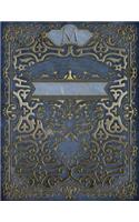 Monogram "m" Sketchbook: Blank Art Pad Notebook Journal(13 Rustic Two 150 Sketch)