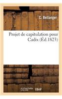 Projet de Capitulation Pour Cadix