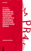 Zu Einigen Ökonomischen Problemen Des Technischen Fortschritts Im Maschinenbau Der Deutschen Demokratischen Republik