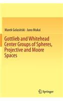 Gottlieb and Whitehead Center Groups of Spheres, Projective and Moore Spaces