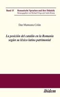 posición del catalán en la Romania según su léxico latino patrimonial.