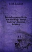 Entstehungsgeschichte Von Fieldings "Joseph Andrews" . (German Edition)