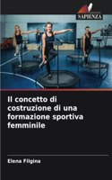 concetto di costruzione di una formazione sportiva femminile