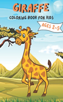 Giraffe Coloring Book For Kids Ages 2-5