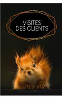 Visites des clients: Carnet à compléter pour l'enregistrement des conversations avec les (nouveaux) clients - Motif: Écureuil