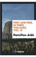 POET AND PEER, IN THREE VOLUMES, VOL. II