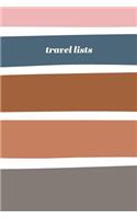 Travel Lists