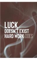 Luck Doesn't Exist.Hard Work Does