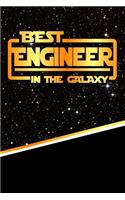 The Best Engineer in the Galaxy: Weekly Planner Notebook Book 120 Pages 6"x9"