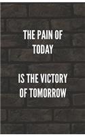 The Pain Of Today Is The Victory Of Tomorrow