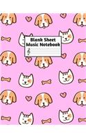 Blank Sheet Music Notebook