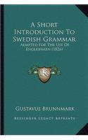Short Introduction to Swedish Grammar